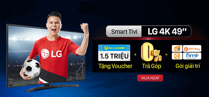 TV LG Trả Góp 0%<br>Tặng Voucher 1.5 Triệu