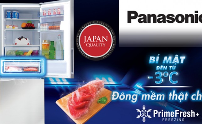 Công nghệ cấp đông mềm Prime Fresh+ trên tủ lạnh Panasonic 2018