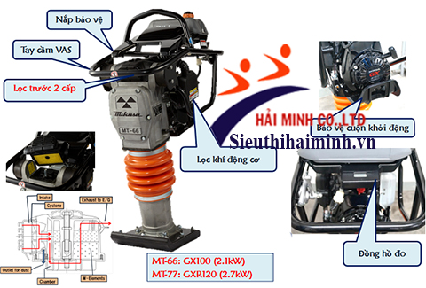 Máy đầm cóc Misaka MT-66H