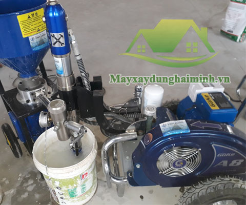 Máy phun sơn chống cháy phun bột HM GK - A8 chất lượng 