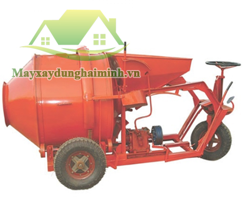 Máy trộn bê tông tự hành quả trám HM-350 lít giá rẻ